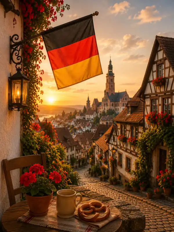 Learn German online from English with free vocabulary, articles and listening exercises